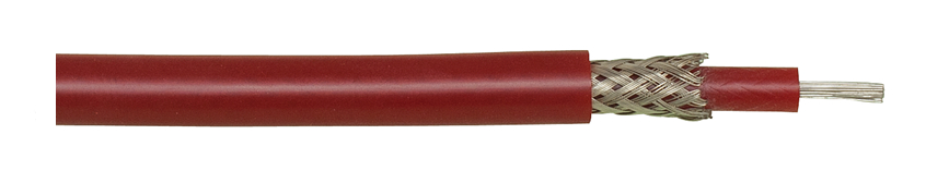Cable haute tension blinde coaxial 8 kV HSL-8S-1.5-A-2 Hivolt, diélectrique silicone
