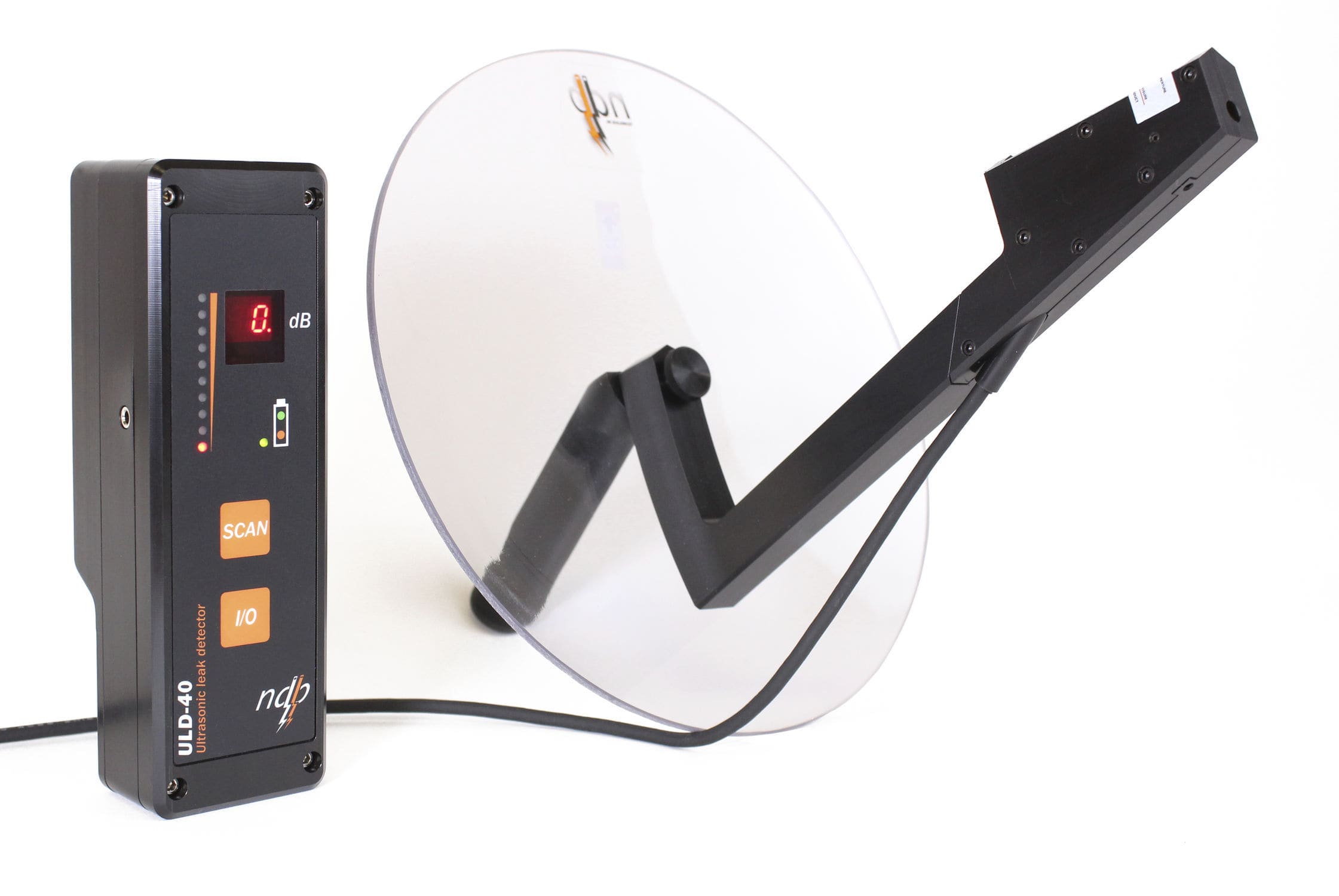 Détecteur à ultrasons ULD-40  pour effet corona | Avec parabole et pointeur laser | Utilisation portable en chantier | NDB Technologie