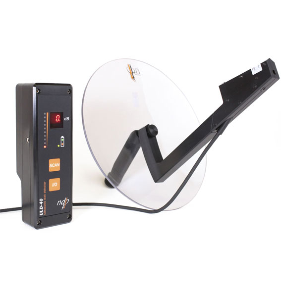 Détecteur à ultrasons haute fréquence pour effet corona | Parabole Laser | ndb Technologie