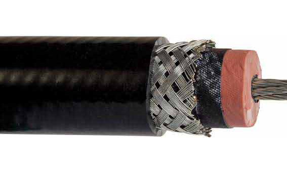 Cable haute tension blinde coaxial 